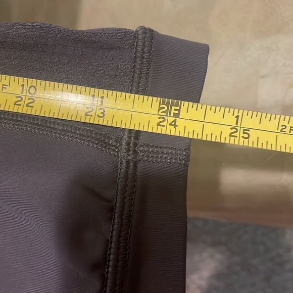 Womens Lululemon Running Zip Pocket Gray Carolina Blue Waisted Band Tigh… - Picture 7 of 9